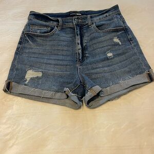 Fashion Nova Women's Blue Denim Shorts